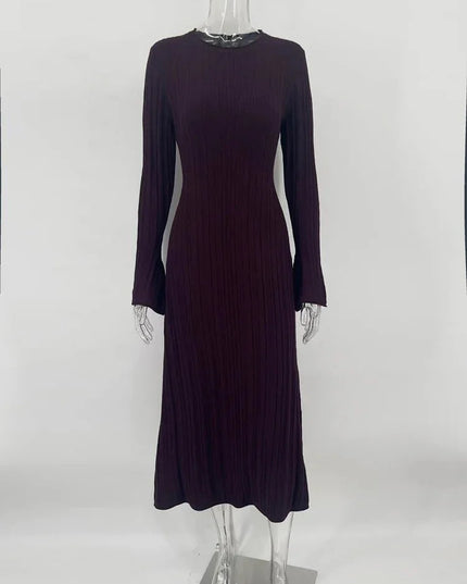 Long Sleeve Party Dress Female Knit Bandage - Everclothed™