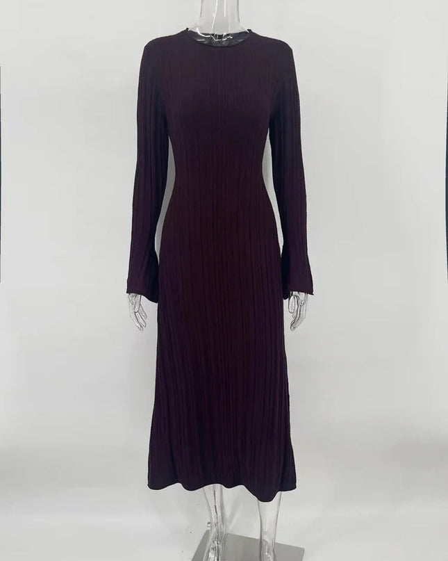 Long Sleeve Party Dress Female Knit Bandage - Everclothed™