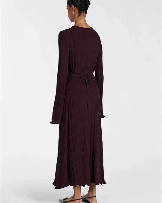 Long Sleeve Party Dress Female Knit Bandage.