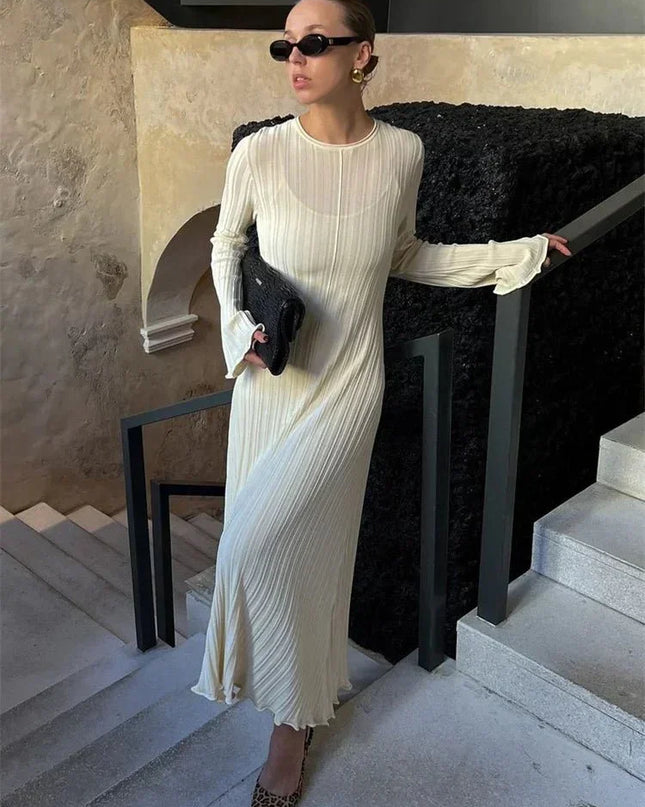 Long Sleeve Party Dress Female Knit Bandage - Everclothed™