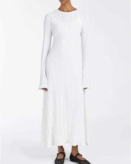 Long Sleeve Party Dress Female Knit Bandage.