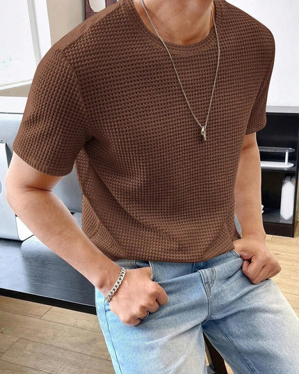 Loose Fit Solid Color T-Shirt.