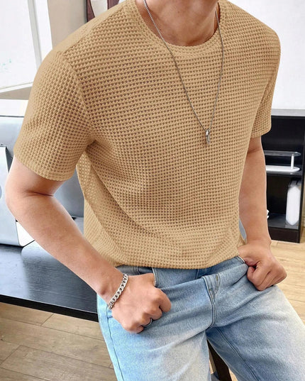 Loose Fit Solid Color T-Shirt.