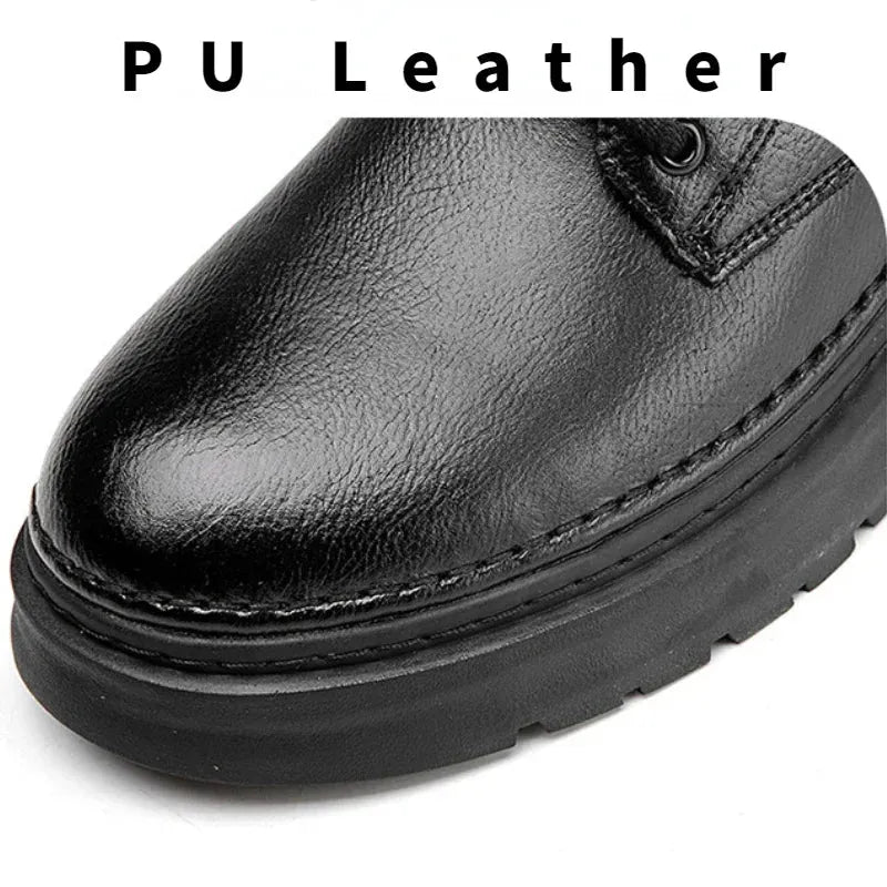 Luxury Ankle Boots Retro British High-top for men.