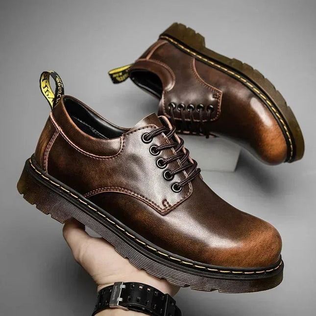 Men's Large Size Casual Leather Shoes.