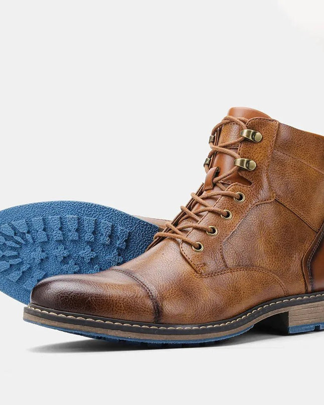 Men's Leather Ankle Boots | Classic & Durable.