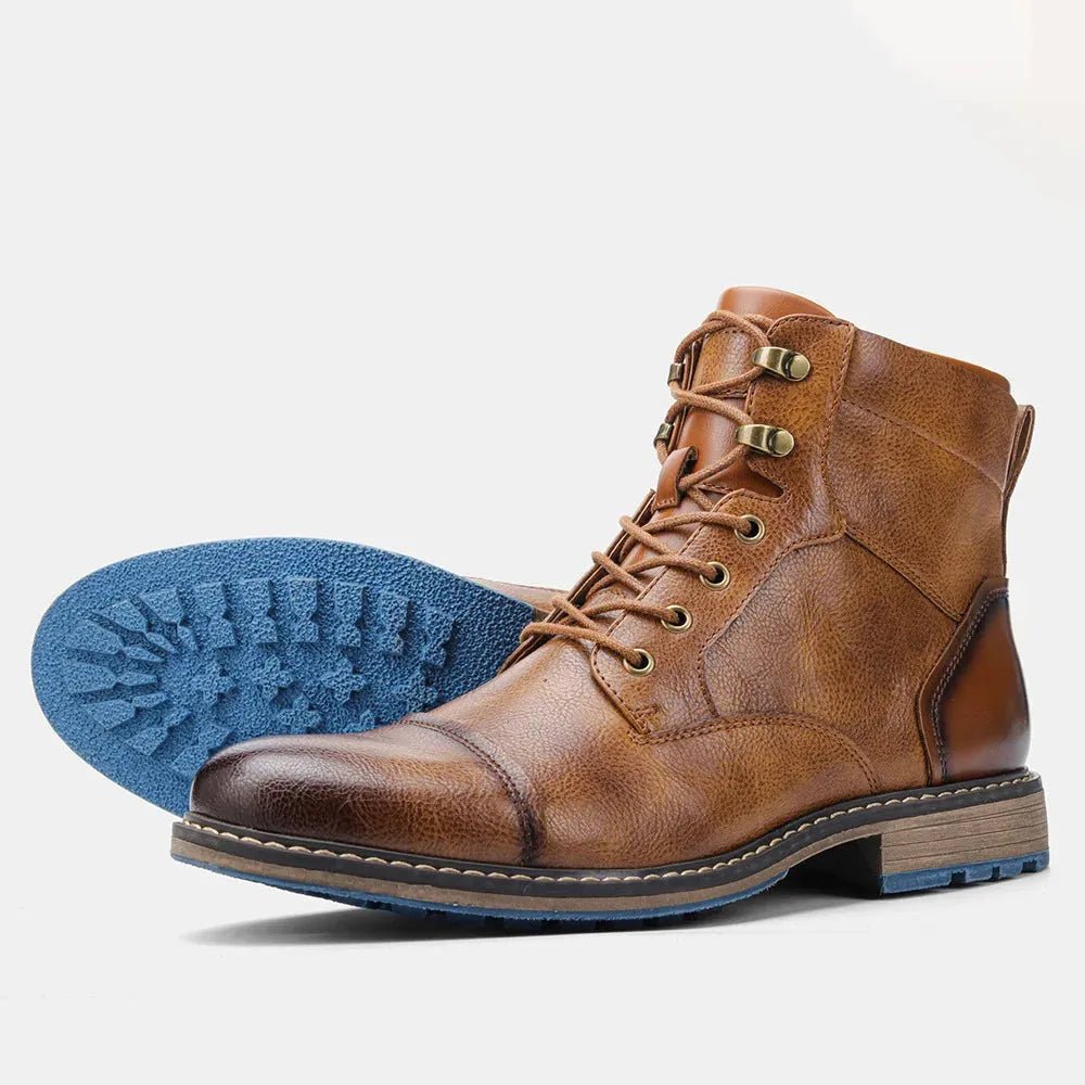 Men's Leather Ankle Boots | Classic & Durable.