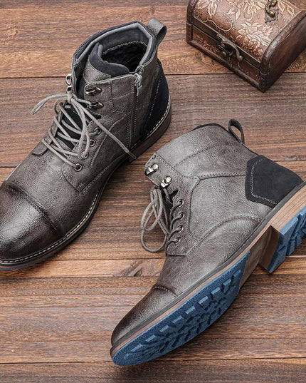 Men's Leather Ankle Boots | Classic & Durable.