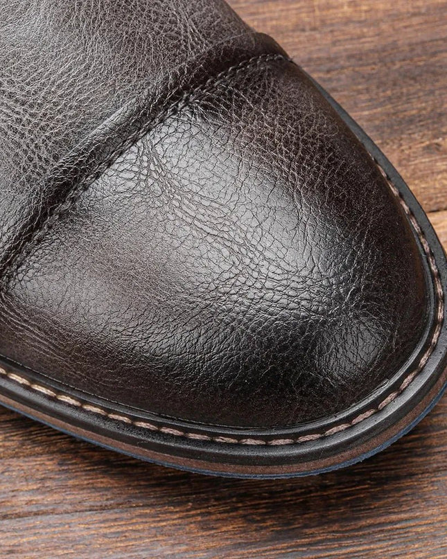 Men's Leather Ankle Boots | Classic & Durable.