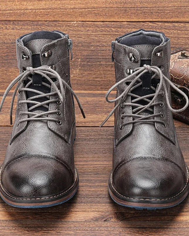 Men's Leather Ankle Boots | Classic & Durable.