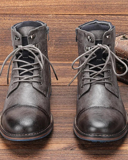 Men's Leather Ankle Boots | Classic & Durable.