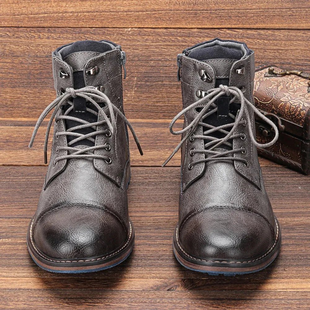 Men's Leather Ankle Boots | Classic & Durable.