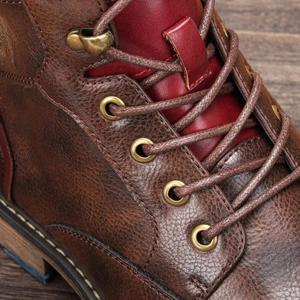 Men's Leather Ankle Boots | Classic & Durable.