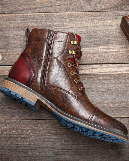 Men's Leather Ankle Boots | Classic & Durable.