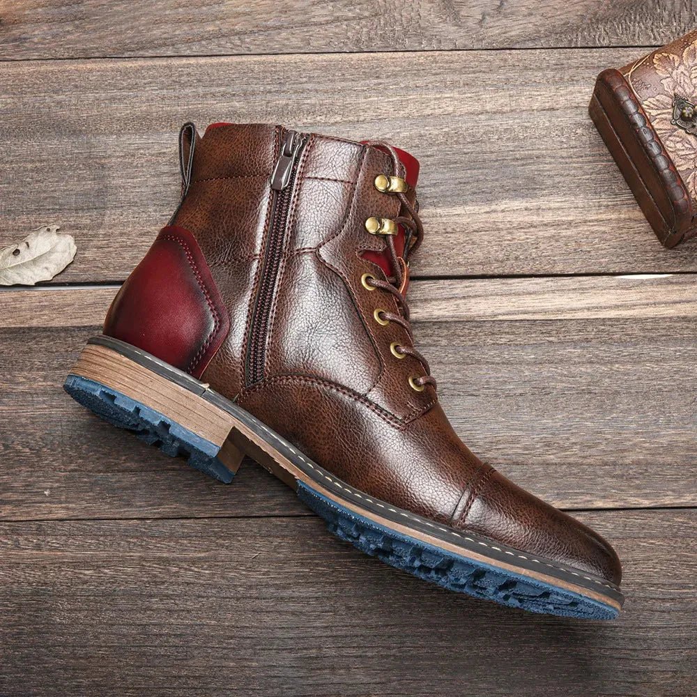 Men's Leather Ankle Boots | Classic & Durable.