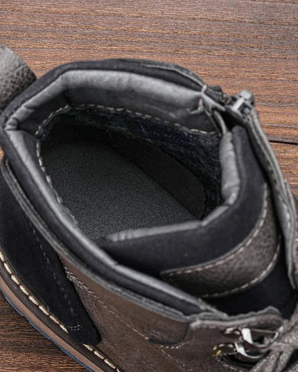 Men's Leather Ankle Boots | Classic & Durable.