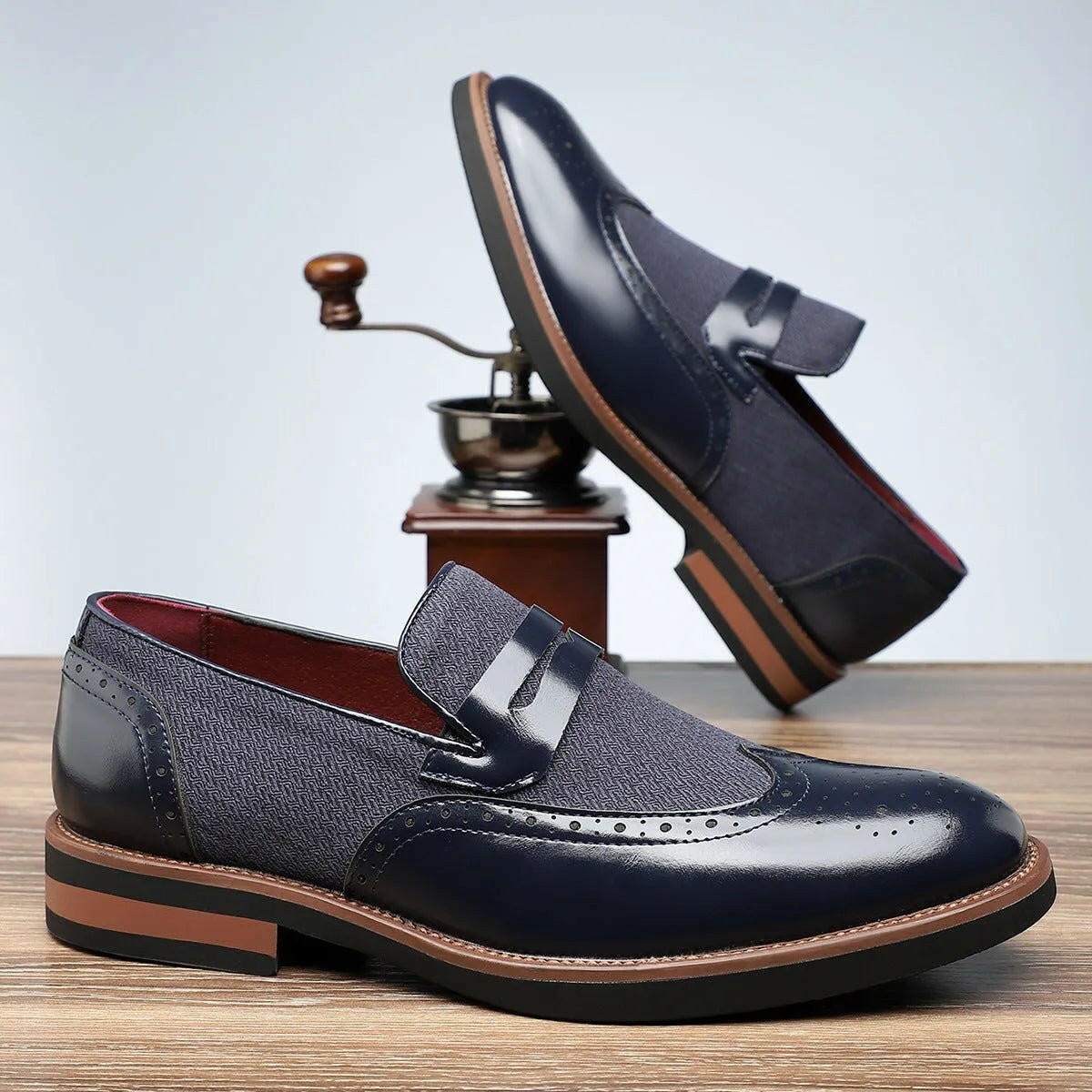 Men's Stylish Business Casual Leather Shoes.