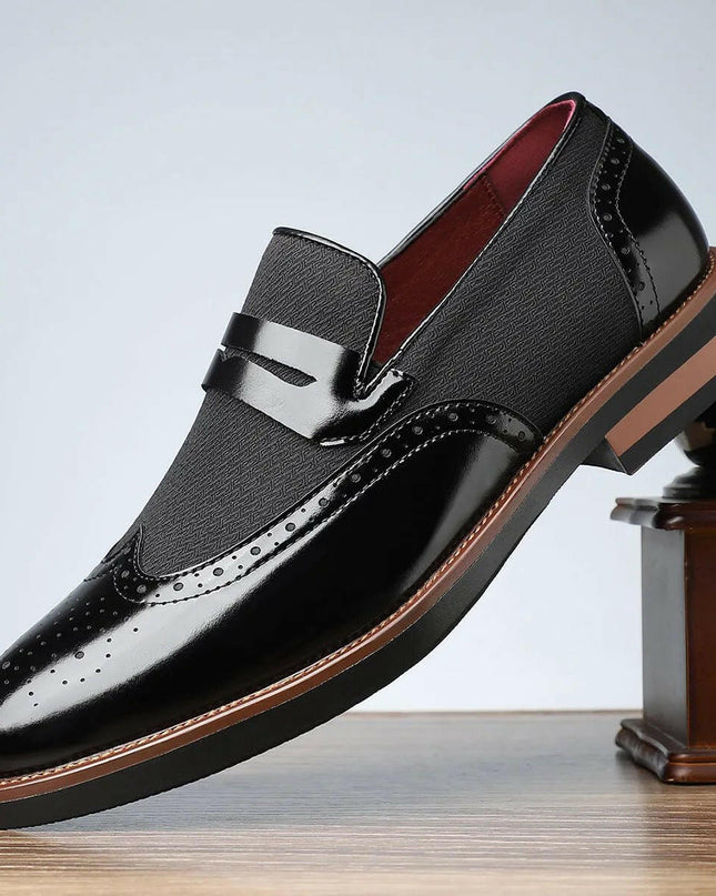 Men's Stylish Business Casual Leather Shoes.