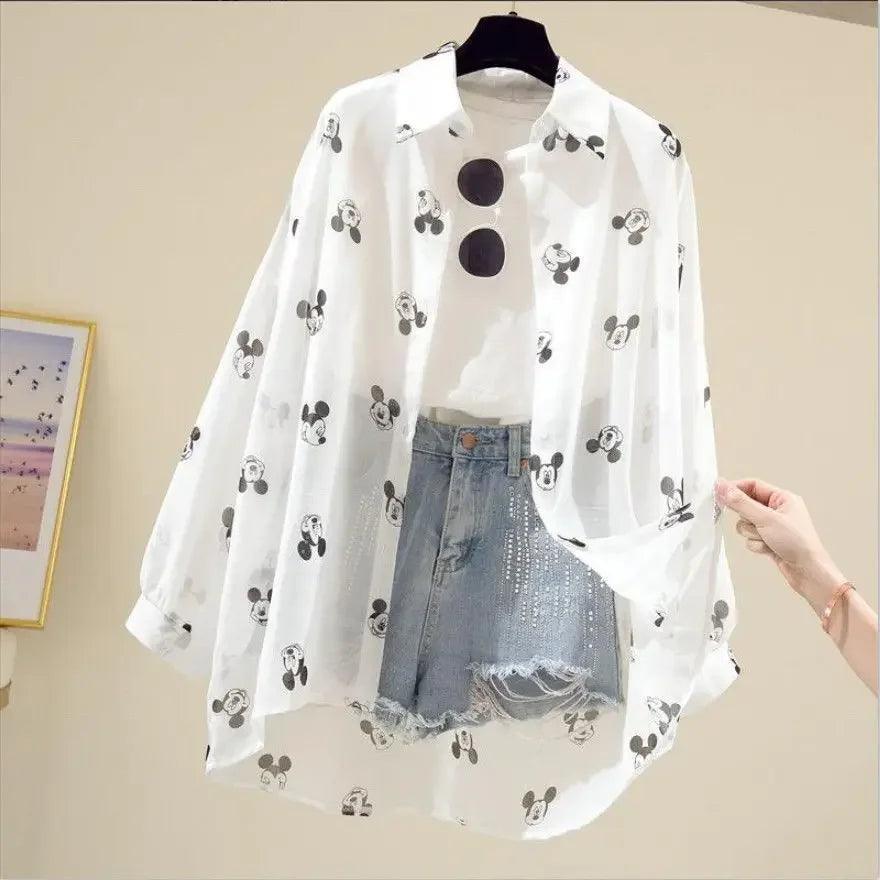 Mickey Sunscreen Shirt Women's.