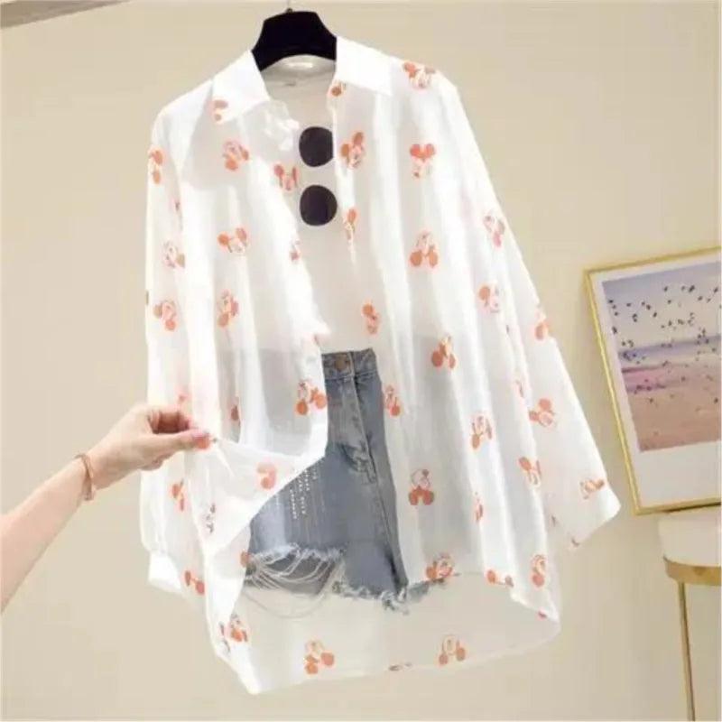 Mickey Sunscreen Shirt Women's.