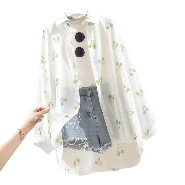 Mickey Sunscreen Shirt Women's.