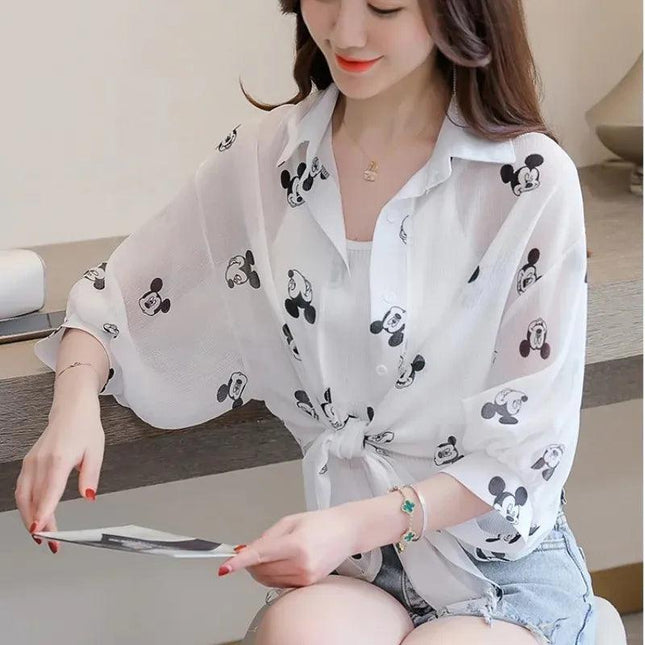 Mickey Sunscreen Shirt Women's.