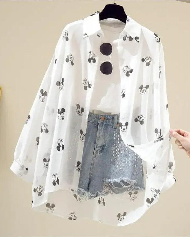 Mickey Sunscreen Shirt Women's.