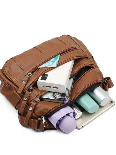 Multi-Compartment Crossbody Bag.