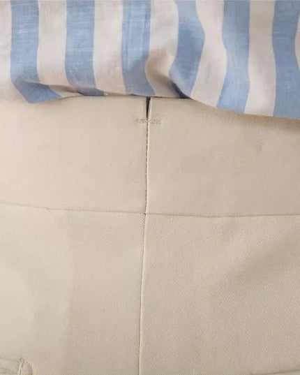 Naples Style Men's High Waist Suit Pants.