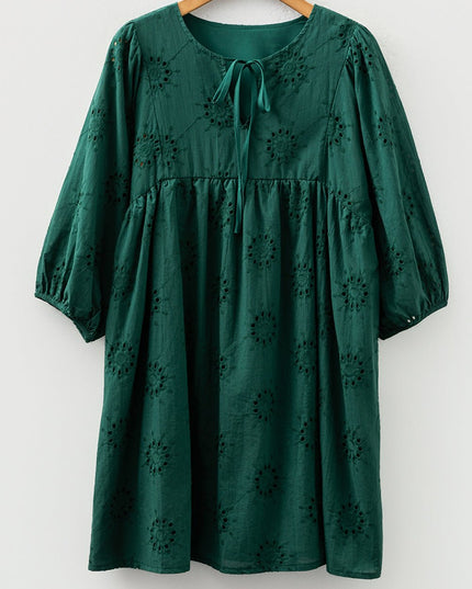Pine Broderie Mini Dress - Everclothed™