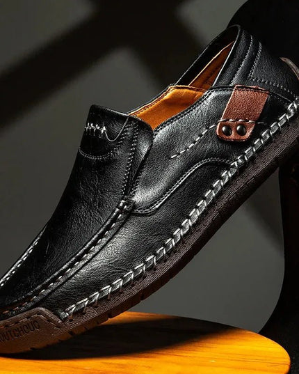 Premium Leather Slip-On Loafers for Effortless Style.
