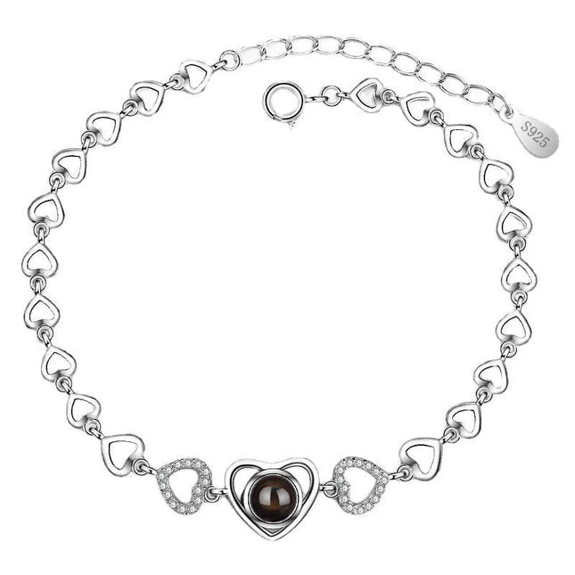Romantic "I Love You" Heart Bracelet.