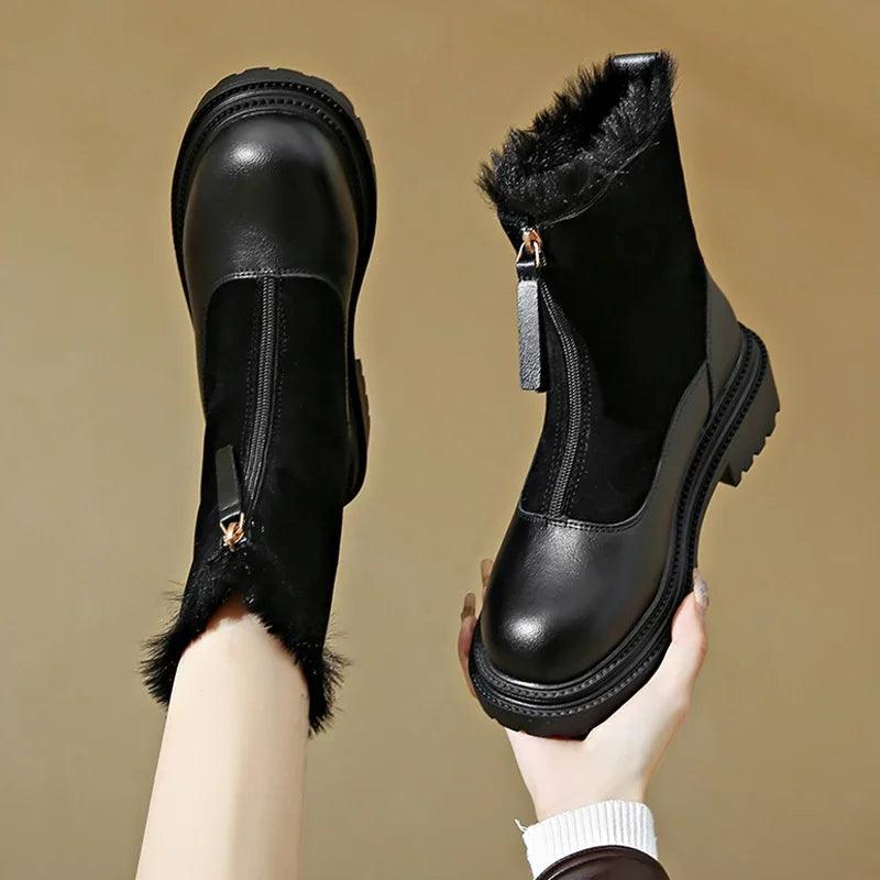 Shoes Chelsea Suede Platform Casual.