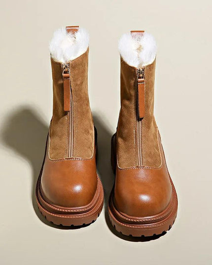 Shoes Chelsea Suede Platform Casual.