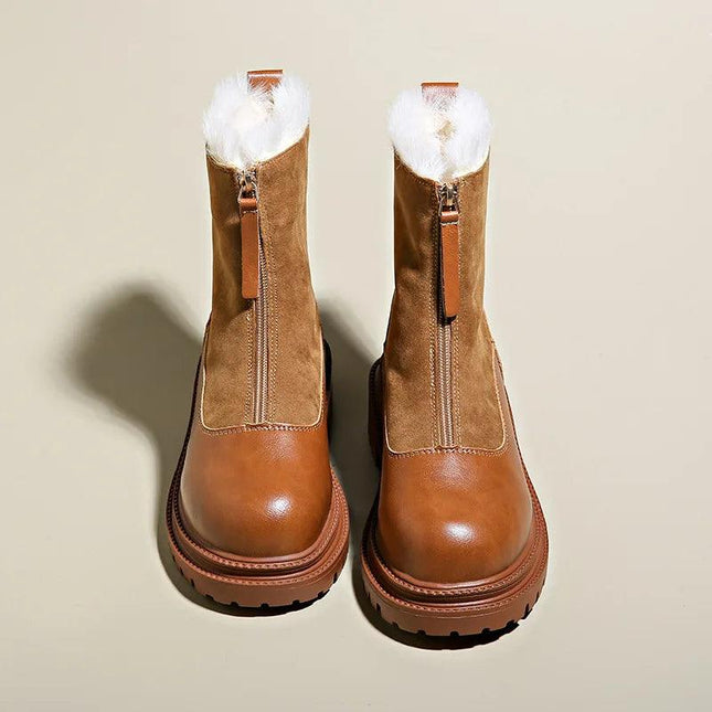 Shoes Chelsea Suede Platform Casual.