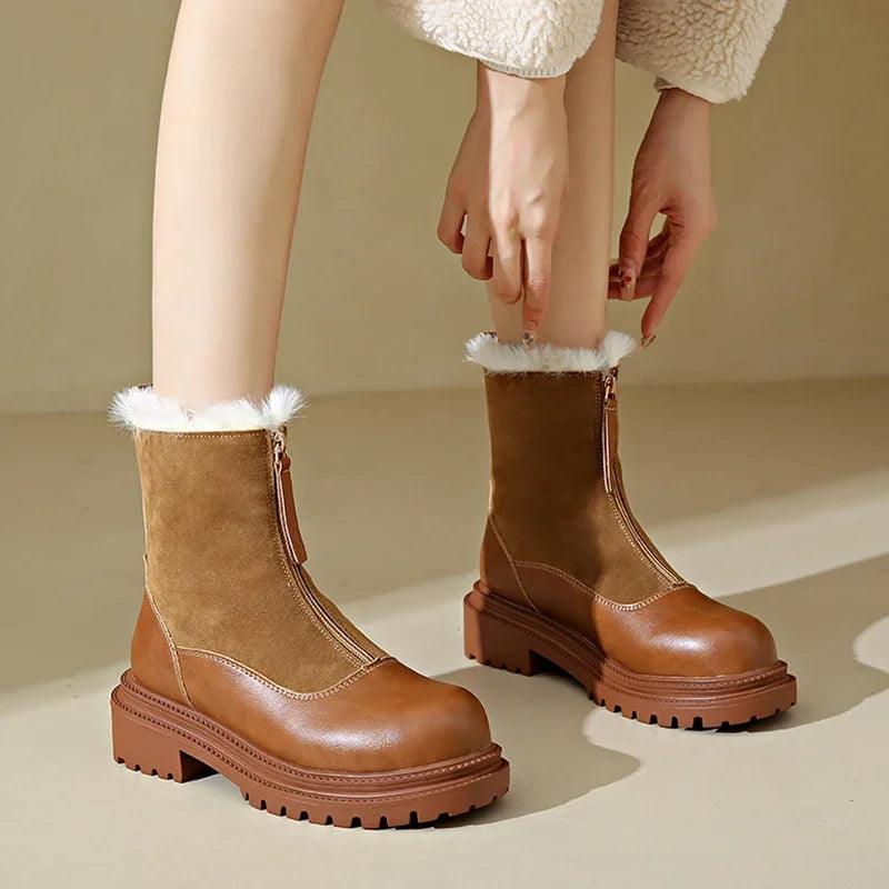 Shoes Chelsea Suede Platform Casual.