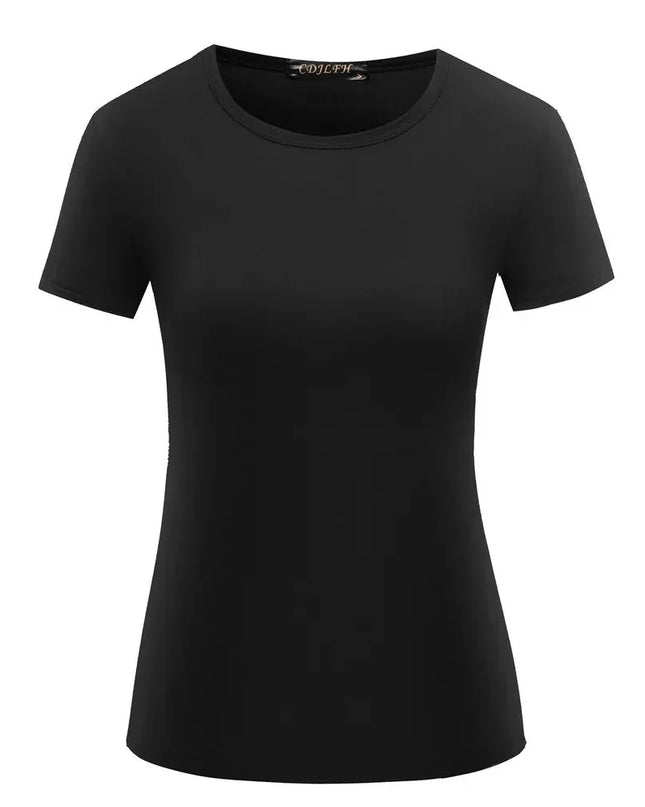 Short Sleeves Bottoming Shirt Round Neck - Everclothed™