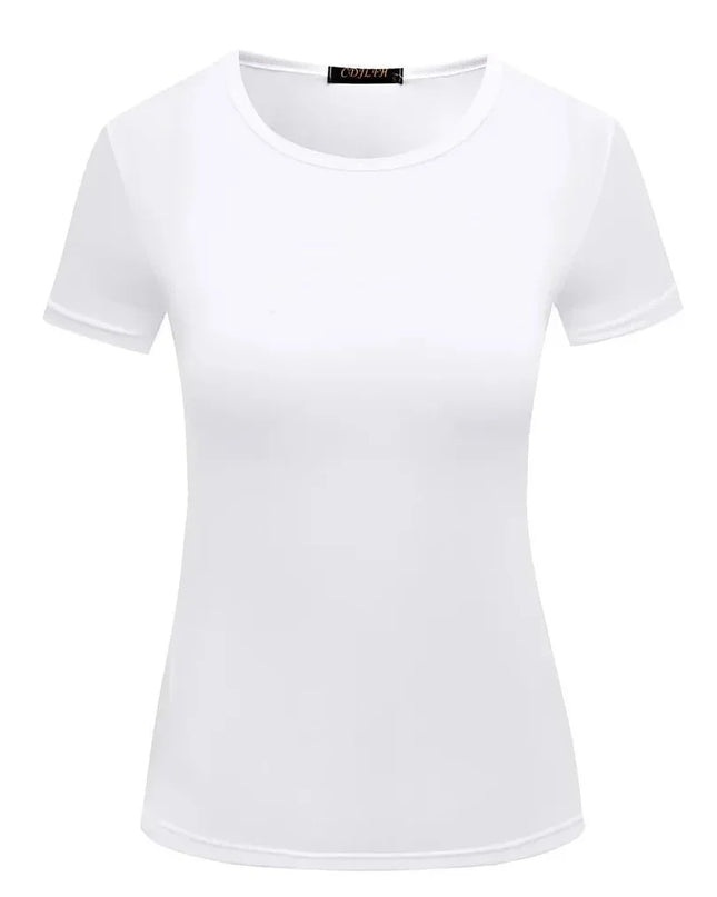 Short Sleeves Bottoming Shirt Round Neck - Everclothed™