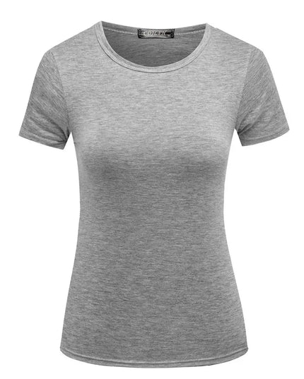 Short Sleeves Bottoming Shirt Round Neck - Everclothed™
