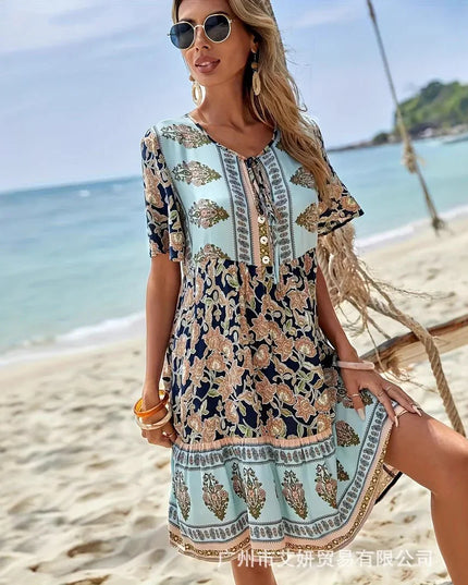 Sleek & Stylish Printed Dress.