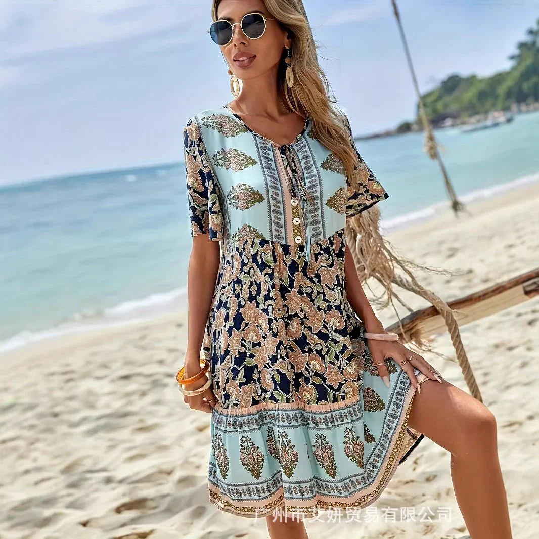 Sleek & Stylish Printed Dress.