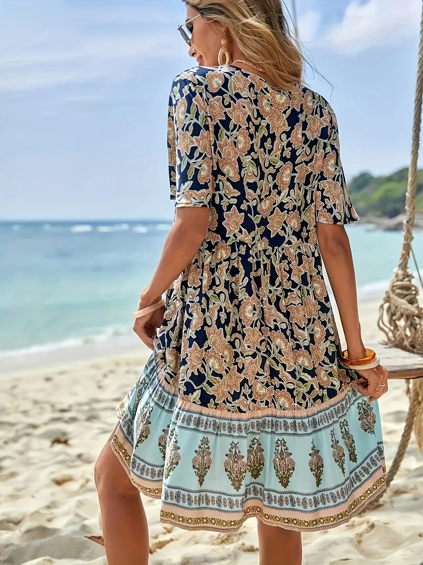 Sleek & Stylish Printed Dress.