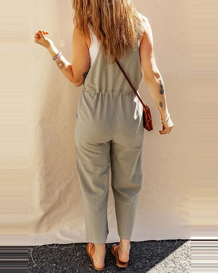 Sleeveless Loose Fit Jumpsuit.