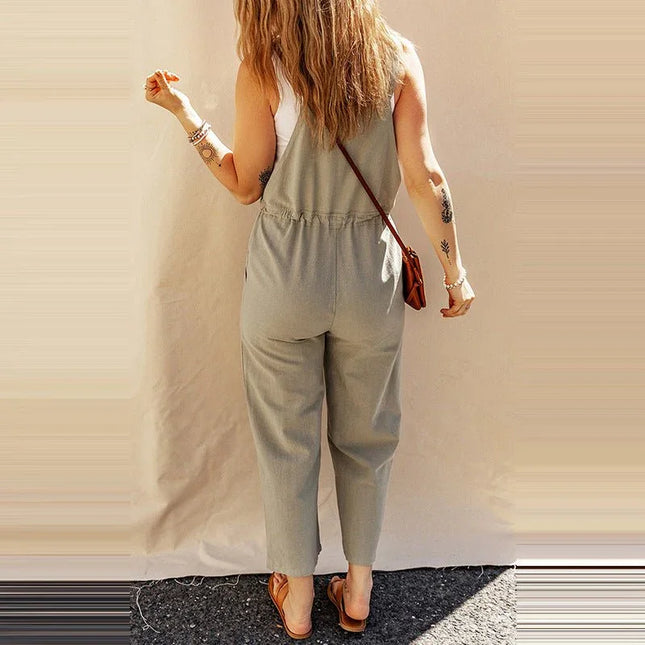 Sleeveless Loose Fit Jumpsuit.