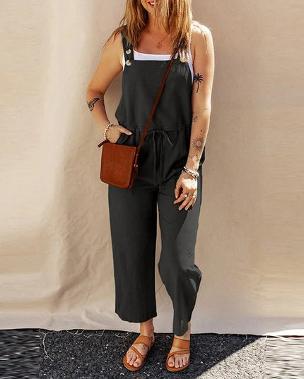 Sleeveless Loose Fit Jumpsuit.