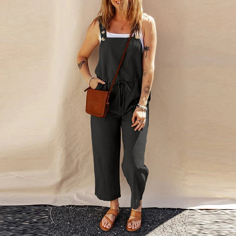 Sleeveless Loose Fit Jumpsuit.