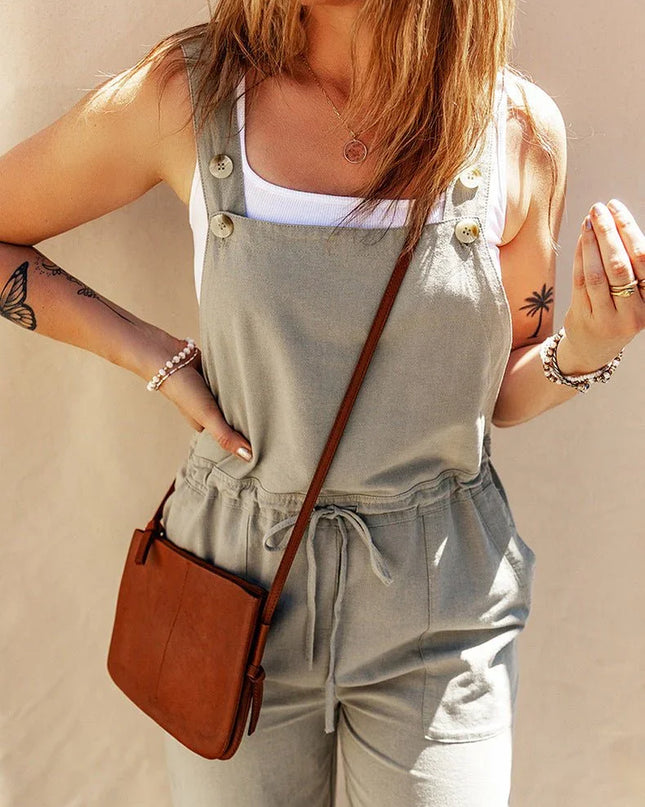 Sleeveless Loose Fit Jumpsuit.