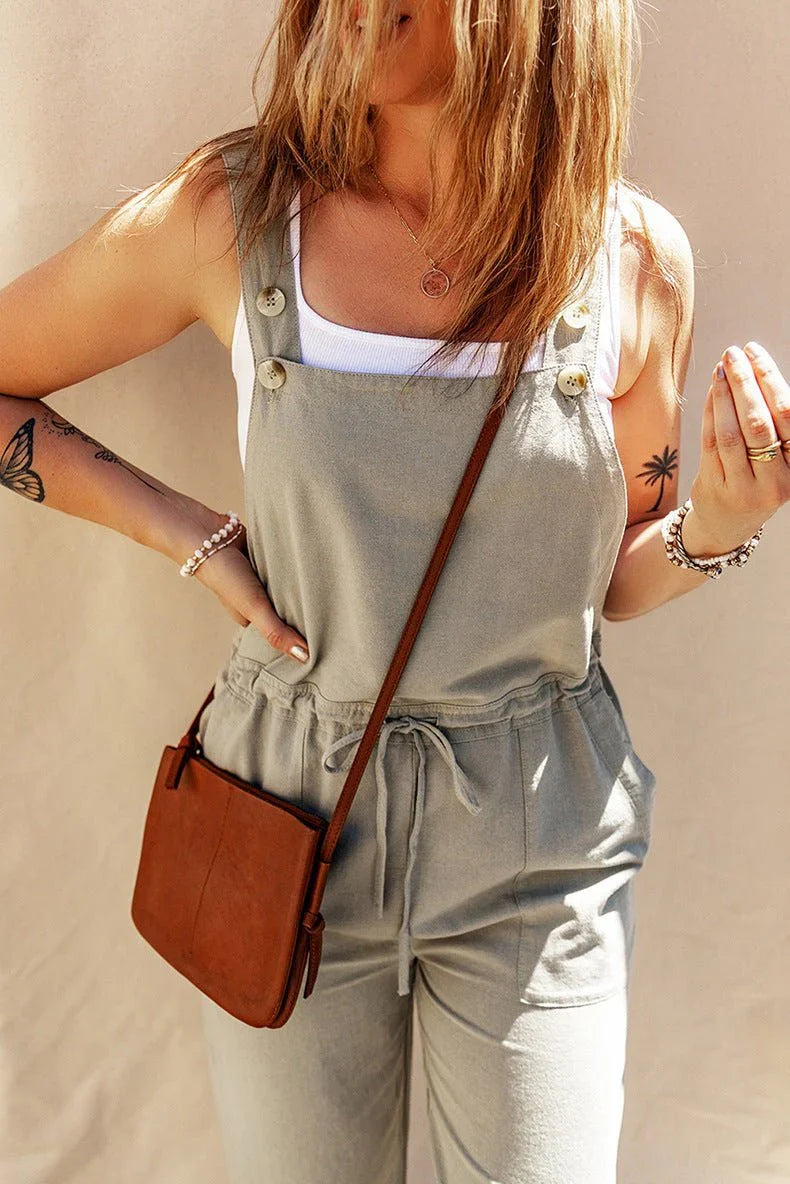 Sleeveless Loose Fit Jumpsuit.