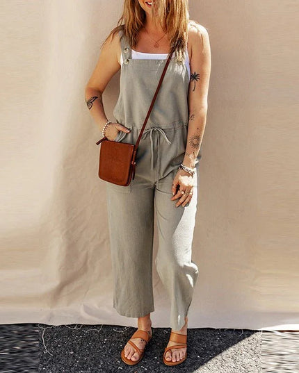 Sleeveless Loose Fit Jumpsuit.