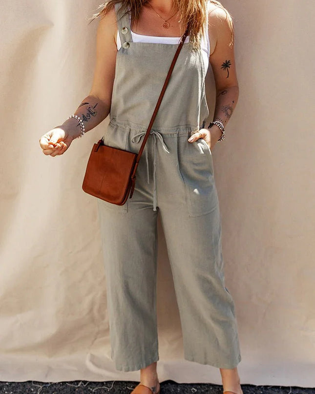 Sleeveless Loose Fit Jumpsuit.